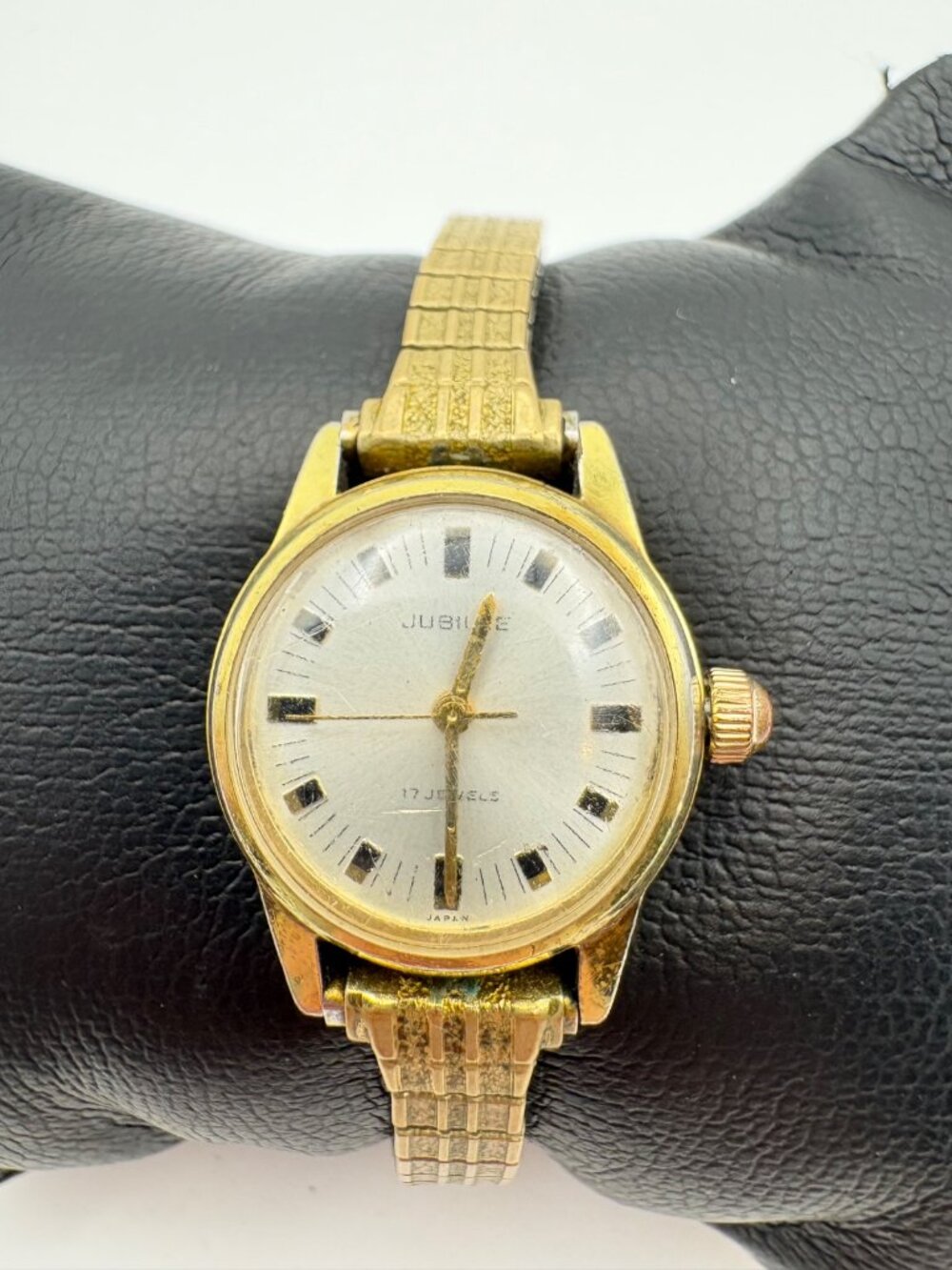 Vintage Jubilee 17 Jewels Mechanical Womens Watch Gold Tone Speidel USA Stretch